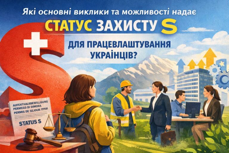 What are the main challenges and opportunities provided by the S protection status for the employment of Ukrainians?